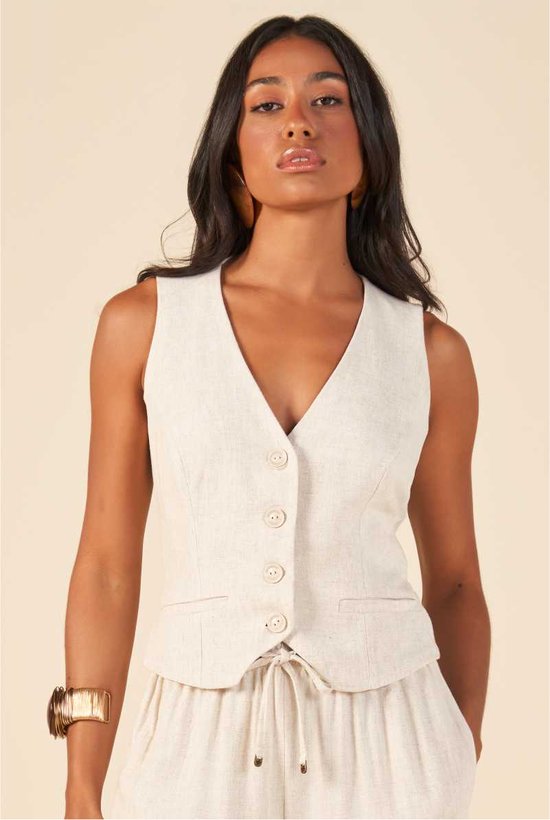 colete linho classico