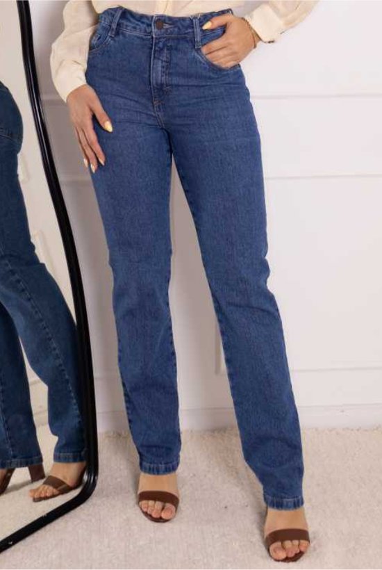 calca jeans reta essencia classica
