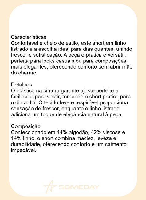 short listrado rivieira