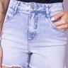 short jeans tradicional com barra a fio