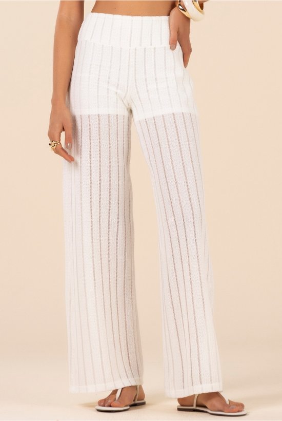 calca leve trama aberta com forro removivel