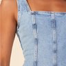 vestido jeans curto com detalhe em elastico nas costas 1