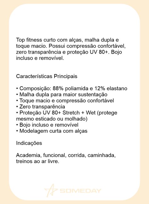 top curto com alcas e uv 80