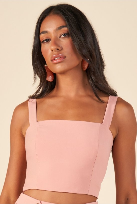 top de alfaiataria com alca larga