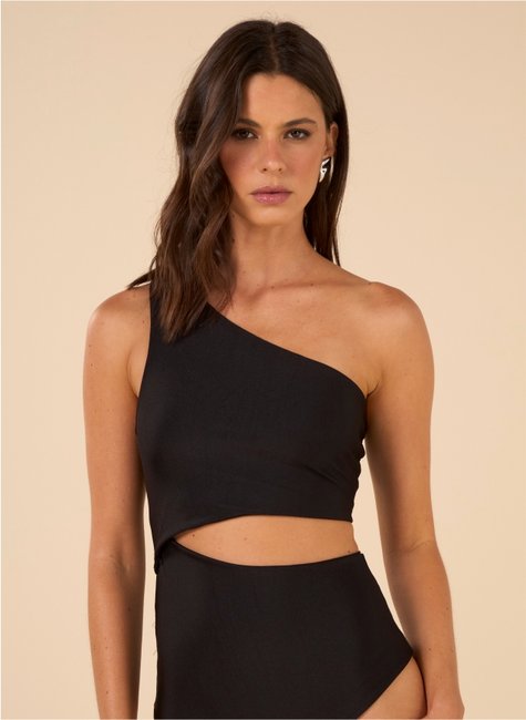 body ombro unico com recortes